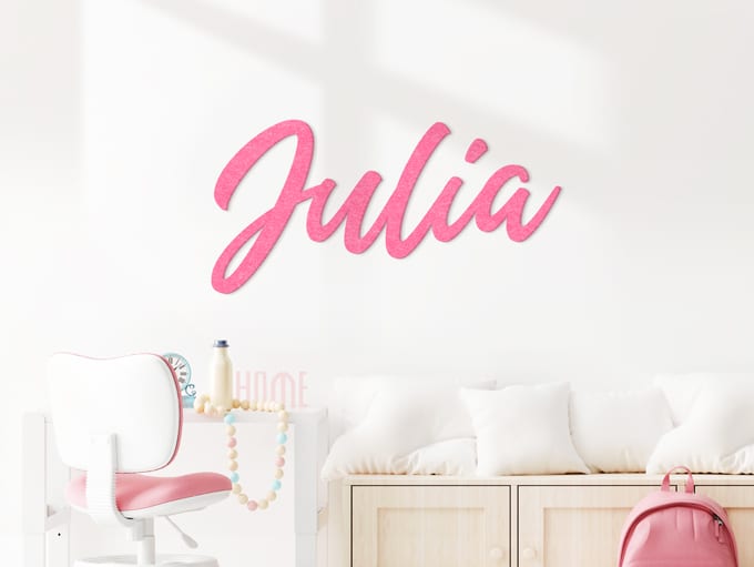 Filz-Buchstaben Name Kind Baby Tochter