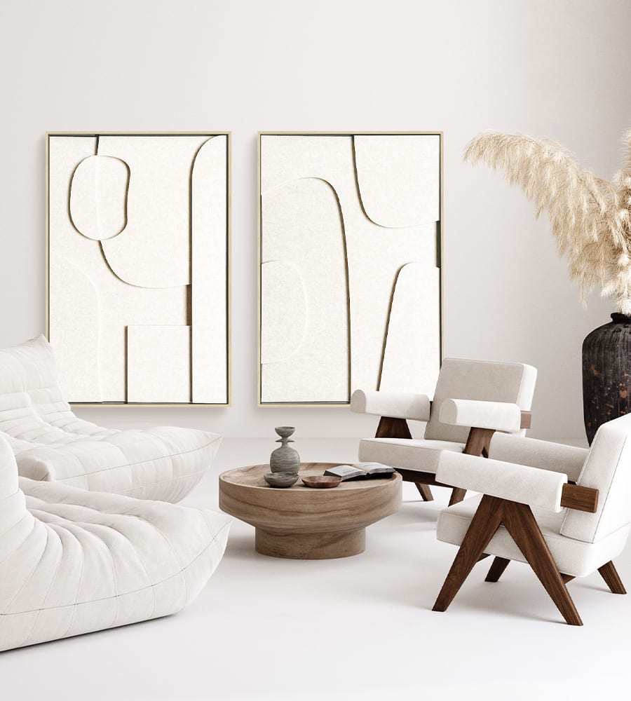 Filzkunst, beeindruckende Kunst im Wohnzimmer