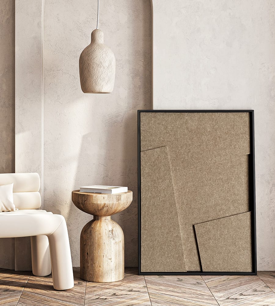 Filzkunst Farben die zu jedem Interieur passen